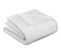 Tapis pour sapin de Noël carré Paillettes - L. 100 x l. 100 cm - Blanc