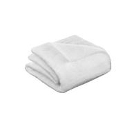 Tapis pour sapin de Noël carré Paillettes - L. 100 x l. 100 cm - Blanc