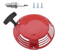 Feeshoppher Kit de démarrage pour petits moteurs, 5 pièces de rechange avec boîtier en plastique rouge, 17 x 5 cm pour tondeuse à gazon et générateur