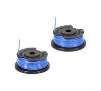 Feeshoppher Lot de 2 bobines de débroussailleuse en nylon pour Greenworks | Convient pour les modèles Greenworks 40 V, 24 V, 18 V, 60 V, diamètre de ligne de 1,65 cm, design double ligne