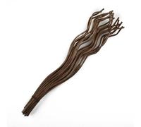 Feeshoppher Lot de 20 recharges de rechange pour diffuseur d'huiles essentielles, en rotin naturel et ondulé, 280 mm, accessoire de parfum pour maison, bureau, chambre à coucher (café)