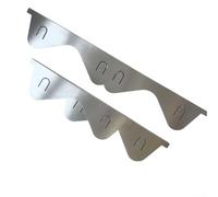 Feeshoppher Lot de 4 couvre-joints rétractables en acier inoxydable pour comptoir de cuisine - 35 à 70 cm - Résistants à la chaleur - Pour comptoir et lave-vaisselle - Argenté