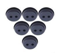 Feeshoppher Lot de 6 œillets de réservoir de carburant pour débroussailleuse à 2 trous, rondelles en caoutchouc avec 3 mm ID 5 mm, joints de rechange pour débroussailleuses, bouchon de carburant