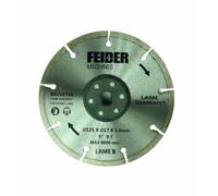 FEIDER FDL125-CB TCT Lame Universelle Diamant - Disque de Coupe pour Scie Circulaire, Lame Circulaire Dentelée - 125x17x1.6mm - 8000 Tr/min Maximum - 9 Dents - Coupe Verre, Céramique, Béton