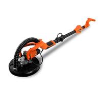 Feider - Ponceuse Plâtre 750W, 225mm, 1000 - 2100 tr/min - Tête Pivotante et Perche Télescopique - Professionnels et Particuliers - avec 6 Abrasifs, 1 Lot de Charbons, 1 Sac de Transport - FPG720S