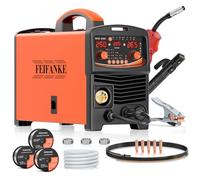 FEIFANKE Poste A Souder Fil Fourré 250A 230V 6 en 1 Sans Gaz MIG/Gaz MIG/MMA/Lift TIG/Soudage Point/Impulsion Unique IGBT Inverter Poste A Souder Mig Sans Gaz avec Avance Rapide Du Fil ContrôLe Gaz