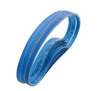 FEIHU Bandes abrasives corindon zirconium 9x 533 mm.5 x 60/80/100/120/240/320 pour ponceuse Proxxon le ponçage du métal, du bois, le dérouillage. 30 pièces