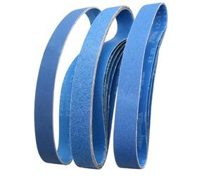 FEIHU Bandes abrasives métalliques 50 x 686 mm. Jeu de bandes abrasives. 2 x 60/80/80/100/120/240/320 pour ponceuse à bande d'établi. Pour le ponçage, le décalaminage et le polissage (12 pièces)