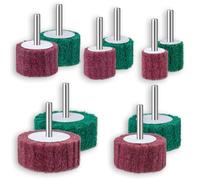 FEIHU Meules en mousse pour perceuses électriques - Roue Abrasive - Têtes de ponçage - Nettoyage et décapage de toutes les surfaces en bois et en métal - Lot de 10