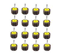 FEIHU Roue Abrasive 20 pièces 30X25x6mm Grain 80 Disque a lamelle pour Brosse Poncage Perceuse Accessoires Polissage Bois Metal