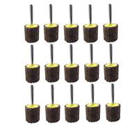 FEIHU Roue Abrasive 25 pièces 25X25x6mm Grain 80 Disque a lamelle pour Brosse Poncage Perceuse Accessoires Polissage Bois Metal