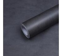 FEILAYS Papier peint autocollant avec motif béton ciment gris foncé Résistants à l'eau et à l'huile Autocollants pour meubles Papier contact amovible pour plan de travail Autocollant mural en vinyle