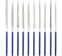 FEILE M 53 - Assortiment de limes, limes aiguilles diamant, 140 mm, lot de 10