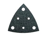 Feuille abrasive Delta avec bande auto-agrippante, perforé Fein 63717237010 Grain 60 Cote d'encoignure 80 mm 35 pc(s)