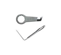 FEIN 63903209014 - En forme de L; Couteau incurvé denté en forme de L 38mm - Pack de 2, Accessoire, Oscillation