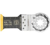 Fein Lame de scie E-Cut Long-Life bimétallique Starlock, revêtement en titane, 50×35 mm, 1 pc