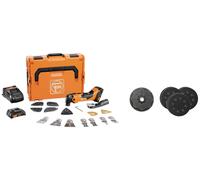Fein AMM 500 PLUS CE-Set 71293868000 Outil multifonction sans fil + 2 batteries, + chargeur, + accessoires, + mallette 18 V 2 Ah