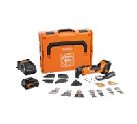 Fein AMM500 Multimaster Plus Top 18V Li-ion Accu Multitool Set (2x 2.0Ah) In L-Boxx Incl. 30-piece Accessory Set