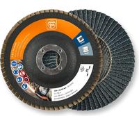Fein Fächerschleifscheibe, 10 Stück (125 mm, Korn 80, zum Zirkonkorund)