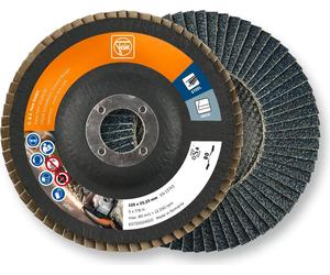 Fein Fächerschleifscheibe, 10 Stück (125 mm, Korn 80, zum Zirkonkorund)