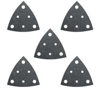 Fein Feuille abrasive triangulaire 63717111042 – perforée, grain 100, 80 mm – lot de 5
