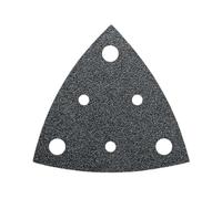 FEIN Feuilles abrasives perforées grain 60, Longueur d’arête 80 mm, Condit.5 Pce, Pour une utilisation sur pratiquement tous les matériaux, Non perforées, fixation rapide auto-agrippant.