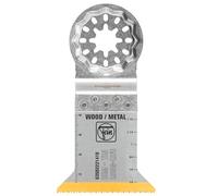 FEIN Lame de scie E-Cut Long-Life bimétallique avec une longue durée de vie, lame de scie pour coupes profondes,3 Pce., Largeur 50 mm, Longueur 50 mm, Porte-outil Starlock, avec revêtement en titane