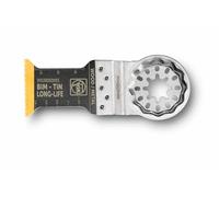 Fein Lame de scie E-Cut Long-Life bimétallique Starlock, revêtement en titane, 50×35 mm, 1 pc
