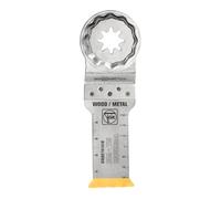 FEIN Lame de scie E-Cut universelle bimétallique avec une longue durée de vie, pour coupes profondes, 3 Pce., Largeur 28 mm, Longueur 60 mm, Porte-outil StarlockPlus, avec revêtement en titane