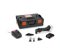 FEIN Machine oscillante sans fil MULTIMASTER AMM 500 Plus BLACK EDITION 2Ah | Le MultiTool puissant avec 18 accessoires et une batterie de 2 Ah. Une organisation parfaite grâce à la BLACK EDITION.