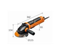 Fein Meuleuse d'angle compacte CG 15-125BLP Ø 125 mm 1.500 W - 72227660000