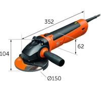Fein Meuleuse d'angle compacte CG 15-150BL Ø 150 mm 1.500 W - 72227860000