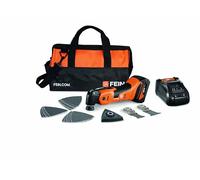 FEIN Multimaster AMM 700 Max 4.0 Ah NYLON BAG EDITION, avec 18 accessoires pour scier et poncer, compatible avec batteries AMPShare/Bosch18 V, une batterie 18V/4Ah et un chargeur. Avec sac en nylon.