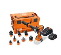 FEIN Perceuse-Visseuse sans fil ASCM18-4 QM AS QuickIN Top Set avec 7 embouts à changement rapide QuickIN en coffret i-BOXX, une batterie (GBA 18 V 5.0 Ah AS) et un Chargeur rapide (GAL 1880 CV AS).