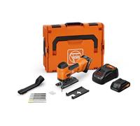 FEIN Scie alternative sans fil pour métal et bois, course de 26 mm F-IRON Jig 26 AS Set 2 x 4 Ah. Scie sauteuse puissante pour des coupes précises et curviligne. 2 batteries ProCORE 4 Ah et chargeur