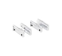 FEIN Set paire de Mors de Protection FEIN VersaMAG (P) prisme 110 mm ainsi que paire de Mors de Protection (B) blanc 110 mm Aluminium., aucune rayure du Matériau, qualité maximale. (FEIN VERSAMAG)
