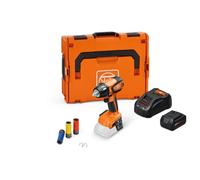 FEIN SET RTU Top Visseuse-Boulonneuse à Chocs sans fil ASCD18-300W2 AS 18V, jusqu’à 290 Nm max, réglage du couple à 6 Vitesses, Vissages métriques jusqu’à M18, 1 batterie 18V 5Ah et Chargeur