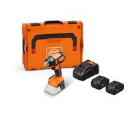 FEIN SET Visseuse-Boulonneuse à Chocs sans fil ASCD18-300W2 AS 18V, jusqu’à 290 Nm max, réglage du couple à 6 Vitesses, Vissages métriques jusqu’à M18, 2 Batteries 18V 5Ah et Chargeur