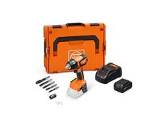 FEIN Visseuse à chocs sans fil ASCD 18-300 W2 AS SET TT jusqu’à 290 Nm | Adaptateur VARIO 1/2" inclus, set de tarauds 5 pièces VARIO FEIN pour taraudages débouchants1 batterie 18V 5Ah, 1 chargeur