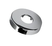 FEINER® Rosace de siphon - Diamètre intérieur : 32 mm - Extérieur : 80 mm - Hauteur : 12 mm - En acier inoxydable chromé - Avec 4 languettes pour un ajustement serré