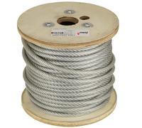 FEINZ Câble en acier gainé PVC, 10 mm², rouleau de 50 m | , câble galvanisé selon DIN 3052, fil de tension protégé contre la corrosion, résistance à la traction jusqu'à 3 480 kg