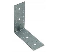 FEINZ Équerre d'Assemblage Renforcée 200x200x80 mm 2,5mm Acier Zingué | Connecteur Bois Angle Métallique pour Charpente, Équerre de Fixation Charge Lourde Antirouille
