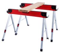 FEISTOS Forta Duo : tréteaux pliants en métal, lot de 2, capacité de charge 500 kg