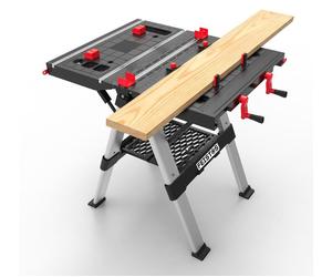 FEISTOS Tenso Table de serrage et tréteau réglables en hauteur