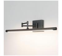 FEITENGDA Applique murale moderne noire à bras pivotant, angle réglable industriel, lampe de vanité minimaliste, barre lumineuse linéaire, applique murale sur miroir, luminaire de(L)