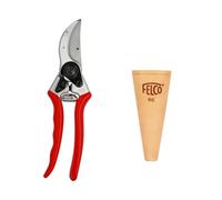FELCO 2 Sécateur Professionnel Bypass 25 mm pour Main Droite avec Étui Renforcé FELCO 912 pour Utilisation Intensive et Sécurité Optimale