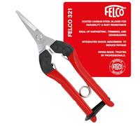 Felco Sécateur de récolte 321 compact pour tiges de fruits, fleurs et légumes Quantité 12