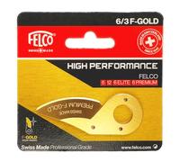 FELCO 6/3 F-Gold Lame de rechange revêtue F-Gold pour sécateur FELCO 6, lame anti-friction professionnelle, coupe nette et précise, pièce détachée d’origine, fabriquée en Suisse