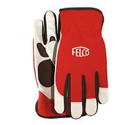 FELCO Gants de travail, rouge et blanc, en cuir de vachette, taille L Felco Quantité:1