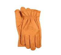 FELCO 703XL Gants en cuir véritable (taille XL, cuir de vache résistant aux perforations, gants de jardin pour travaux de coupe lourds, gants de travail couleur naturelle)